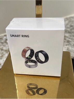 Smart Ring Wearable in Black - Activity & Sleep Tracker